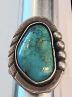 5.5-SS Vintage Turquoise Ring