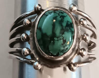 6.25-SS Turquoise Oval Ring