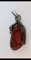 24x55mm" SS Amber Pendant