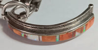 SS Inlay Coral Opal Watch band