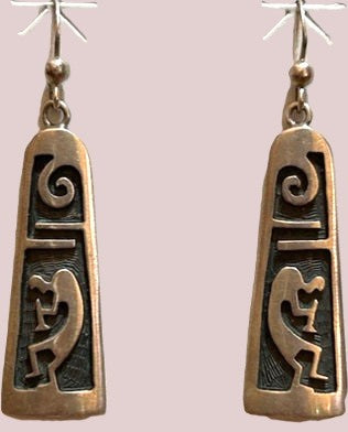 60mm Hopi Dangle Kokopelli Earring