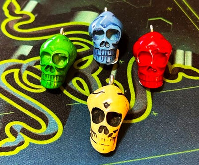 Skull bead Pendant  1-1.5"