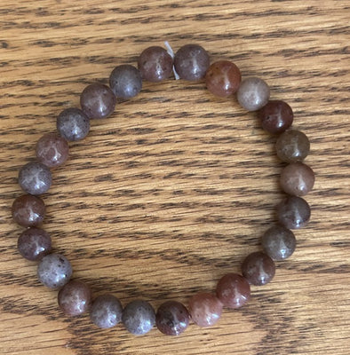 Mahogany Jasper Stretch Bracelet - 6mm Round