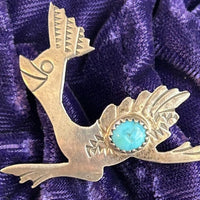 Roadrunner Turquoise Pin