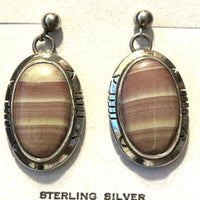 25x12mm Oval Jasper Post Earring