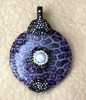 Pearl/Purple Coral Pendant