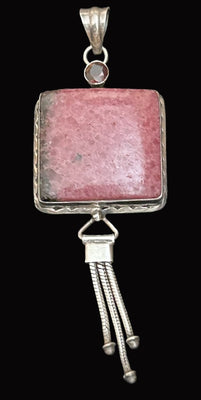 MS0525 Rhodonite Sml.Pendant