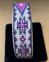 Beaded Bracelet Cuff 3/4"