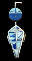 Inlay Opalite Lapis Kachina Pendant