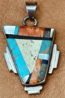 Multi Stone Inlay Pendant