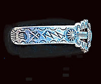 Flower Turquoise Thunderbird Cuff