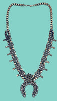 Zuni Petti point  Naja Flower Squash Blossom Necklace