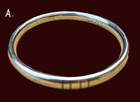 Silver Bangle Bracelet 8"