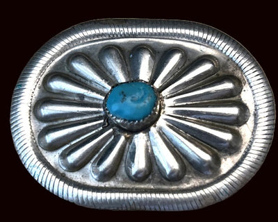 Turquoise Vintage Belt Buckle 2"x3"