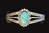 Vintage Turquoise Harvey Era Cuff