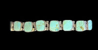 Inlay Square Turquoise link Bracelet