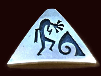 24x19mm Triangle Kokopelli