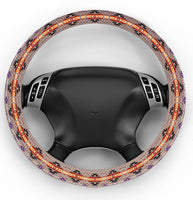 Southwest Style Truck Steering Wheel Cover - Tan-Brown