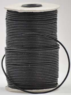 Wax Cotton Black 2mm Cord