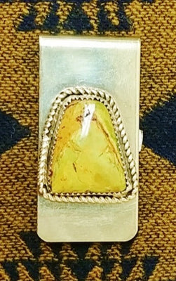 Green Turquoise Money Clip