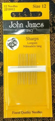 Sharps Needle - Size 12  Longs (12 pack)