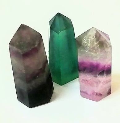 Polished Fluorite Points 1.5-2.25 inches