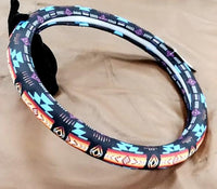 Southwest Style Truck Steering Wheel Cover - Black