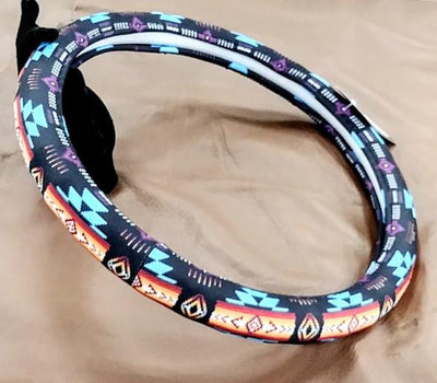 Southwest Style Truck Steering Wheel Cover - Black