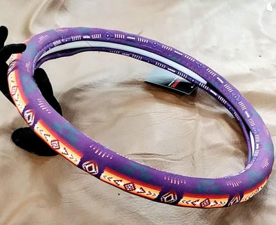 Southwest Style Truck Steering Wheel Cover - Purple