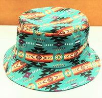 Southwest Style Bucket Hat - Turquoise