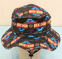 Southwest Style Camper Hat - Black