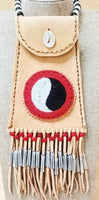 Beaded Deerskin Pouch - 6.5"x 4.5"