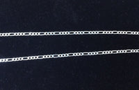 SS Figaro Chain (Gauge 050) 20"