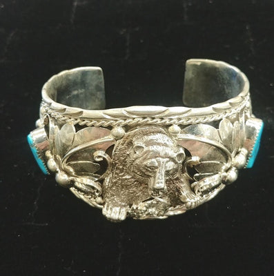 Turquoise Bear Cuff