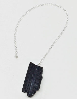 Black Tourmaline Gemstone Pendulum, 10.5"