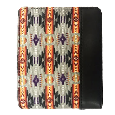 Men's Fleece Wallet w/Trim - Grey