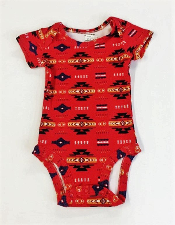 Baby Onesies Southwest Design - Red