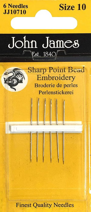 Sharps Needle - Size 10 Longs (6pk)