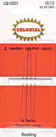 Beading needles size 10/13 - 4pk