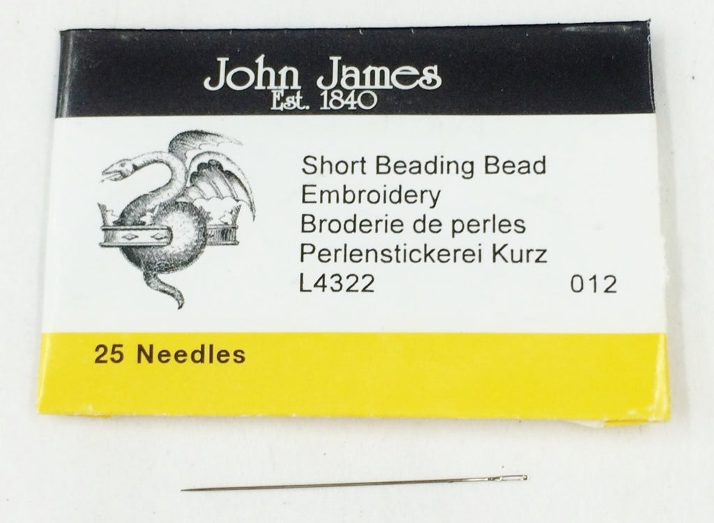 Short Beading Needle Sz12 - 25pc