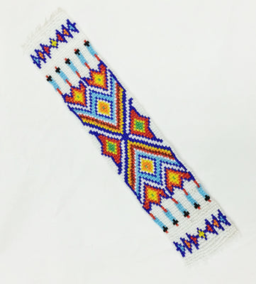 Tribal Regalia Bead Strip White #3