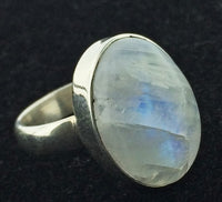 SS Moonstone Oval Rings