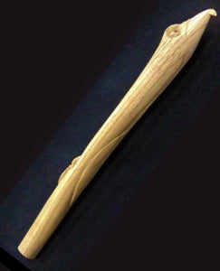 Carved Eagle Pipe Blank 19.5"