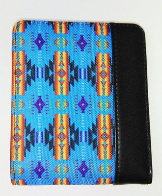 Men's Fleece Wallet w/Trim - Turq