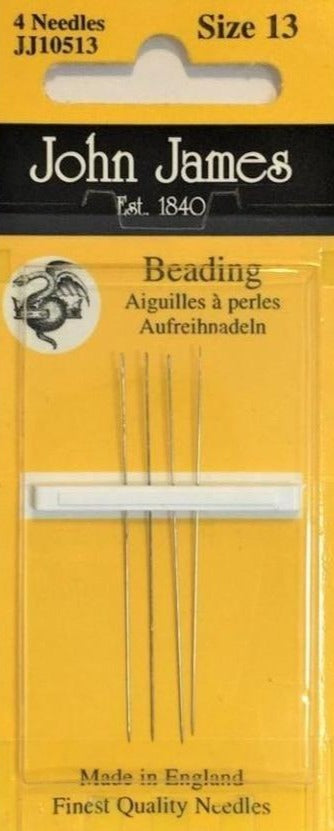 Size 13 Beading Needles (4 pack)