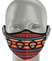 Fashion Face Mask - Native Style Red