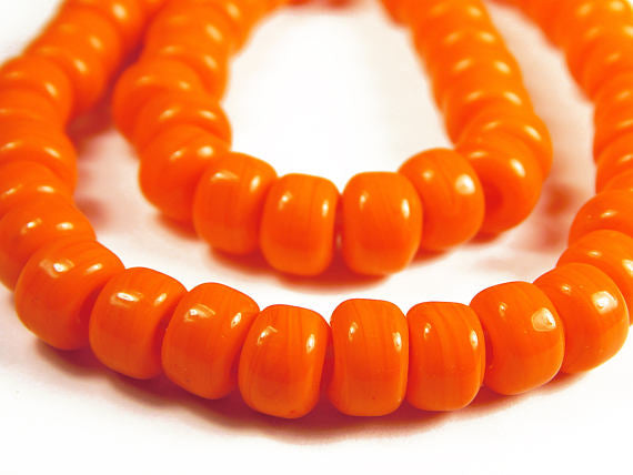 Orange Crow beads