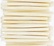 Hairpipe 4" White Bone 10pc