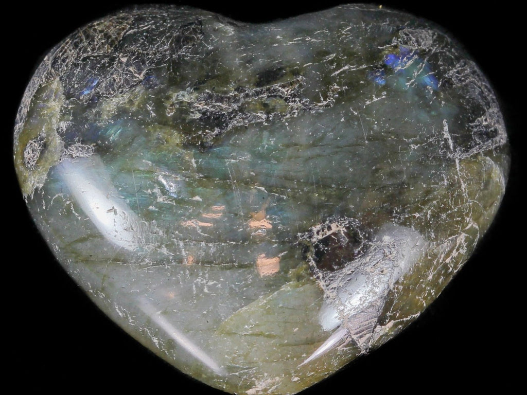 Gemstone Heart - Labradorite, Small