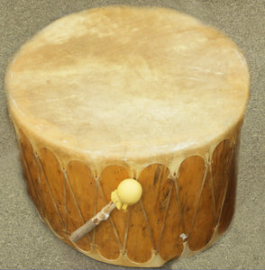 Cochiti Log Drum, 26" x 20"